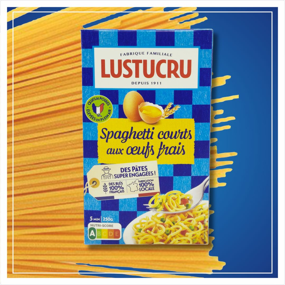 Макароны яичные Lustucru Spaghetti Courts вермишель короткие спагетти ...