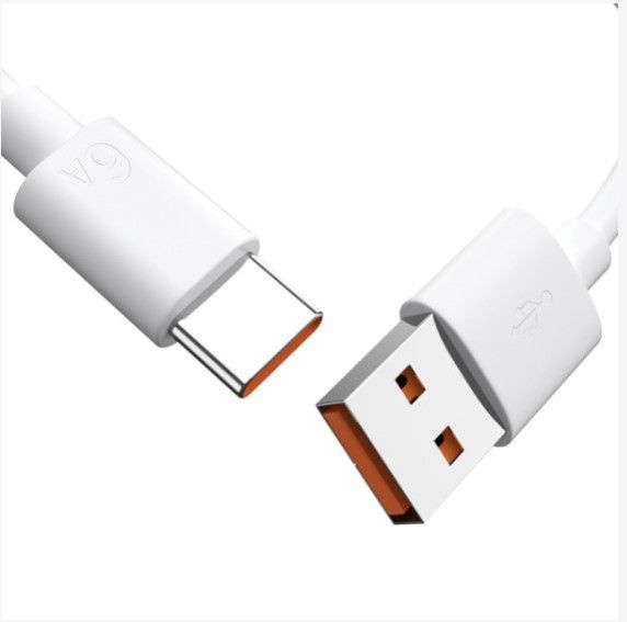 Kazyna Кабель для мобильных устройств USB 2.0 Type-A/USB Type-C, 2 м, белый, светло-серый  #1
