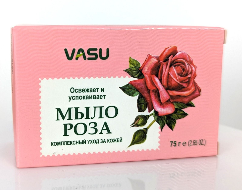 Мыло Vasu Роза свежесть и расслабление (Rose), 75 г #1