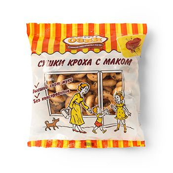 Сушка Семейка ОЗБИ "Кроха" с маком, 200г 1шт #1