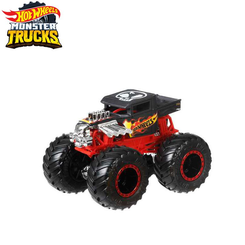 Машинка Mattel Hot Wheels Monster Trucks (Монстр трак) 2024 FYJ44 Bone Shaker(Подарочная коробка разобрана #1