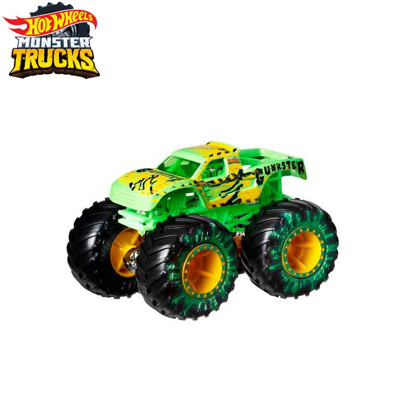 Машинка Mattel Hot Wheels Monster Trucks (Монстр трак) 2024 FYJ44 Gunkster(Подарочная коробка разобрана #1