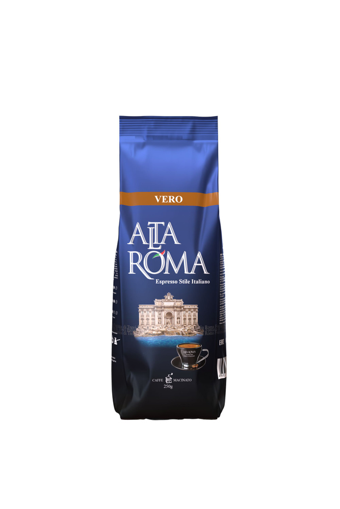 Кофе "Alta Roma Vero" жареный молотый 250 грамм #1
