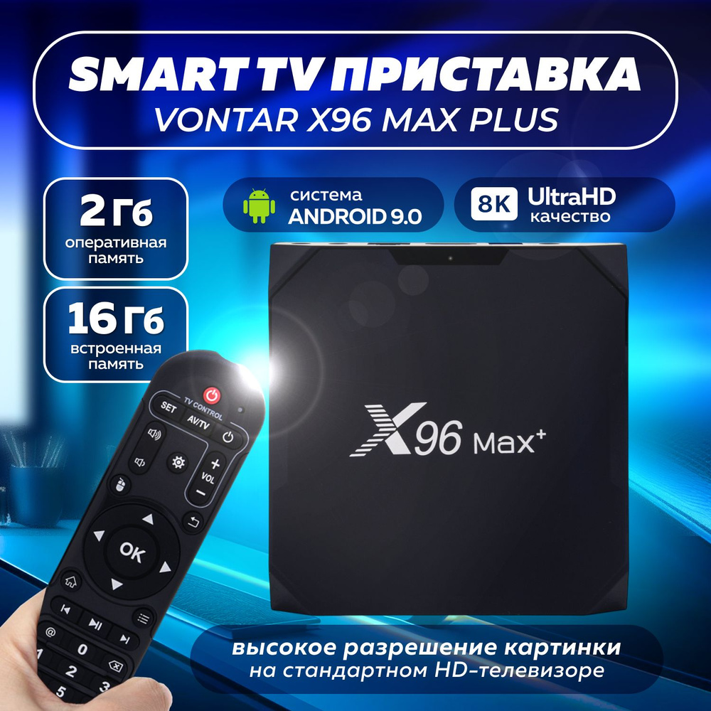 Медиаплеер Vontar X96 max Plus Amlogic S905X3 2+16 GB. Уцененный товар #1