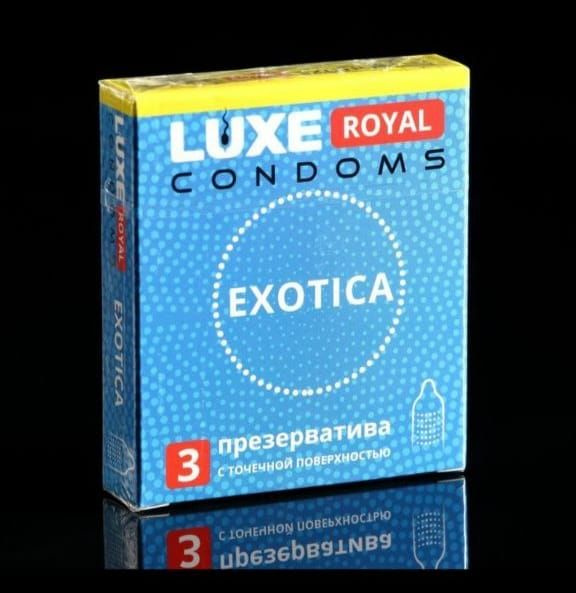 Презерватив текстурированный с точечной поверхностью "Exotica", Luxe Royal condows  #1