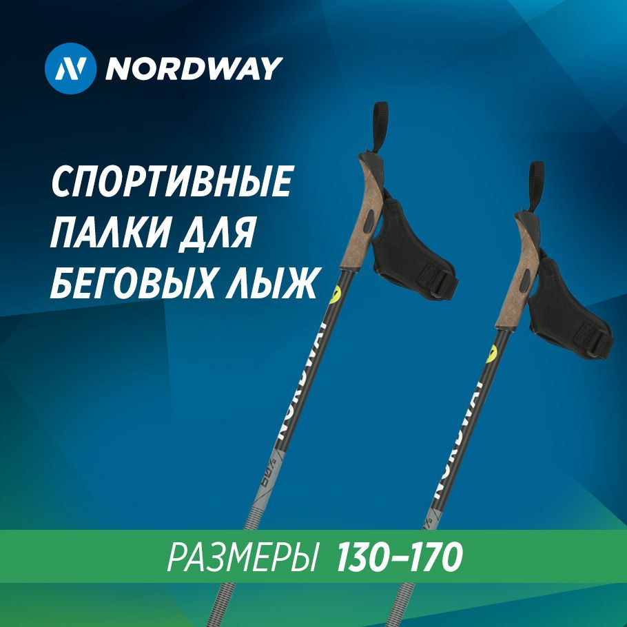 Лыжные палки Nordway RS HYBRID, 150см #1