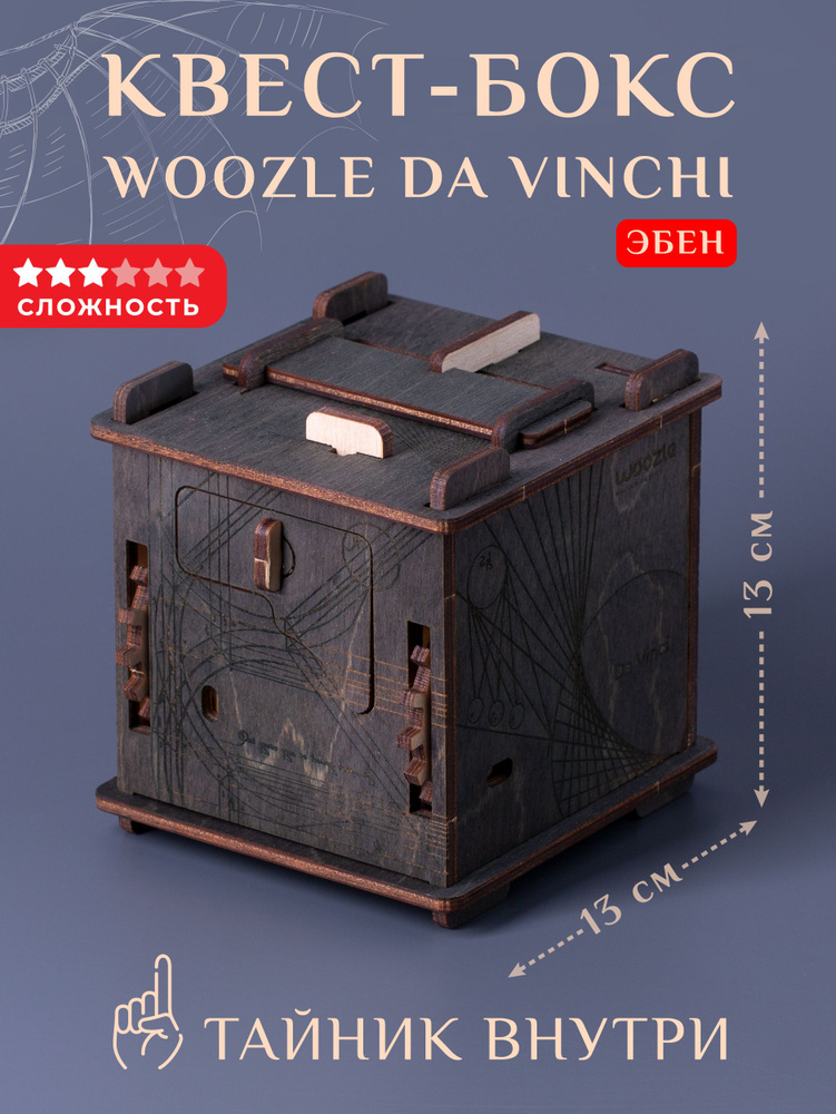 Квест-куб головоломка Woozle Da Vinchi (Эбен) #1