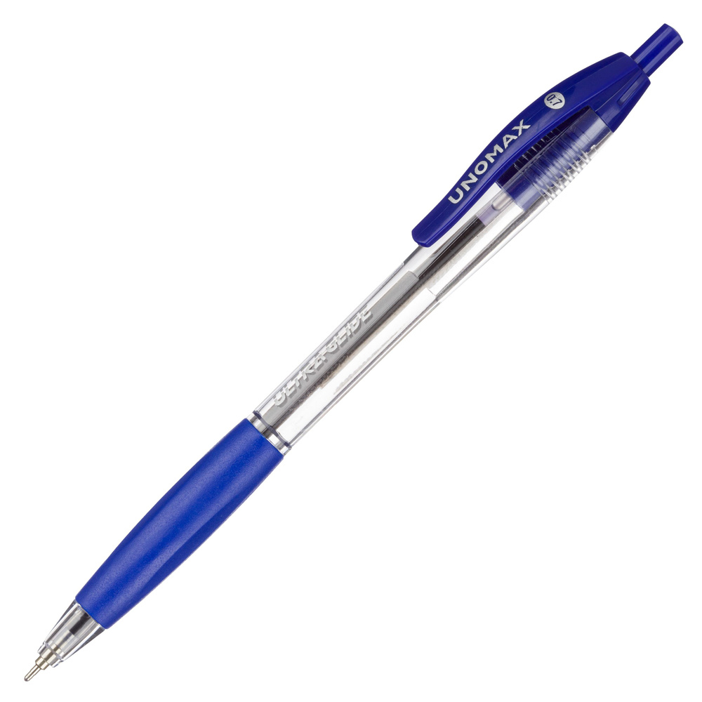 Ручка шариковая автоматическая, Unomax Ultra Glide RT, масляные чернила, синяя, 0.3 мм, набор 12 штук #1