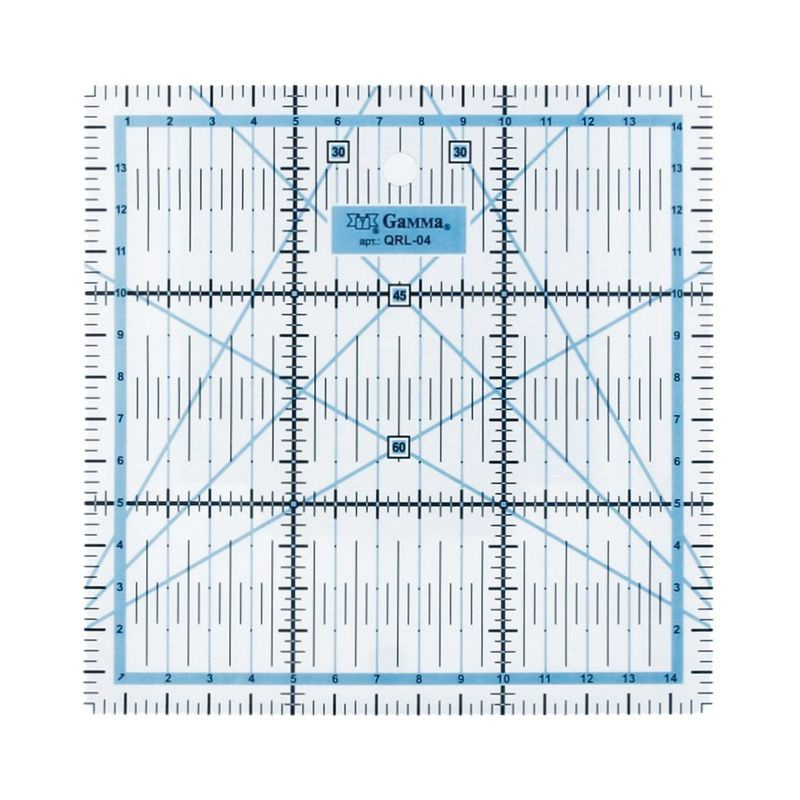 Линейка для пэчворка "Gamma" QRL-04 15 см х 15 см #1