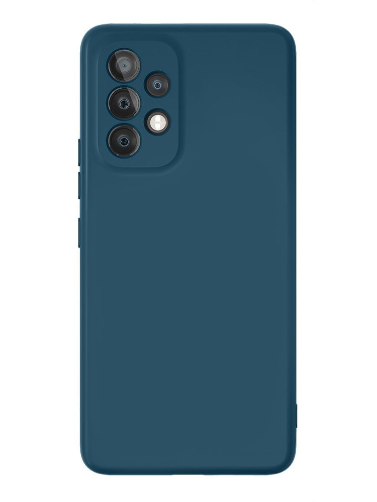 Чехол защитный "vlp" Silicone case для Samsung Galaxy A53 5G, темно-синий / чехол на самсунг а 53 5G #1