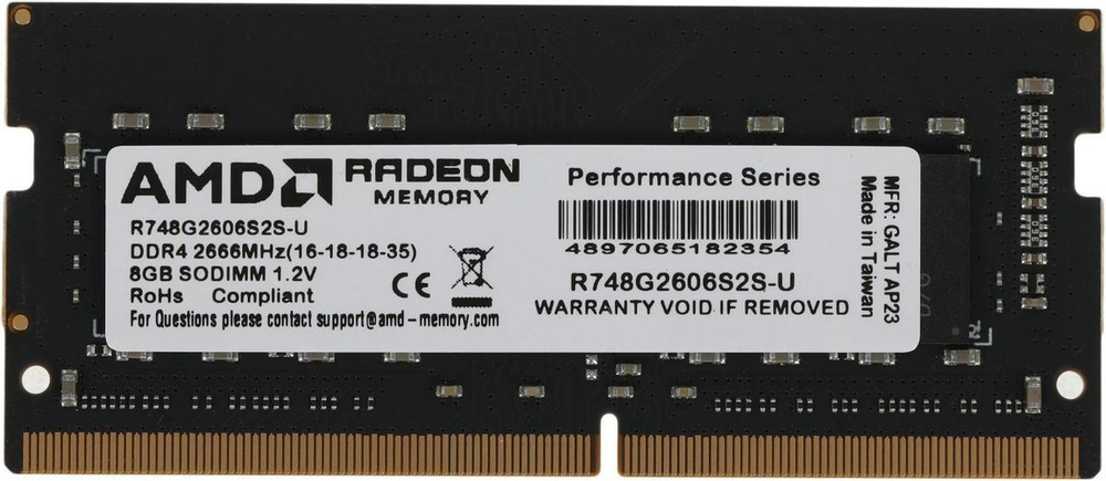 AMD Оперативная память Radeon R7 R748G2606S2S-U 1x8 ГБ (R748G2606S2S-U) #1