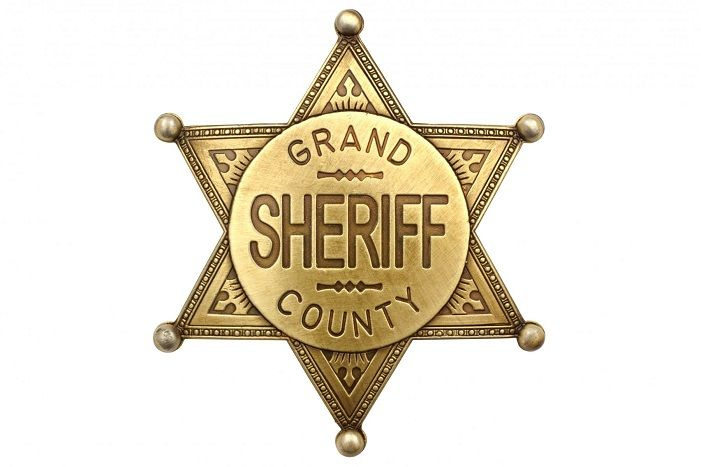 Значок шерифа DENIX большого округа, размер 6,9 см #1