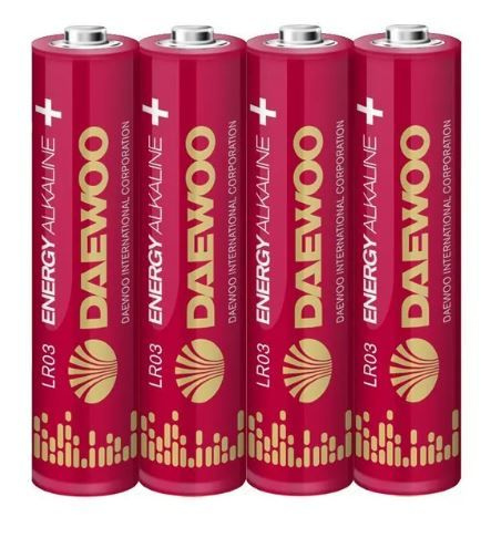 Daewoo Батарейка AAA, Zn-MnO2 тип, 1,5 В, 4 шт #1