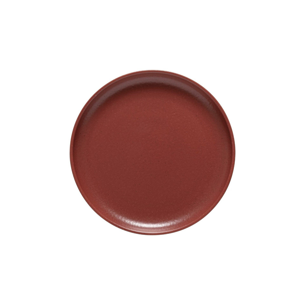 Тарелка основная, круглая с бортами, бордовая Costa Nova "CAYENNE" 1 шт., 23 см. Ударопрочная, профессиональная #1