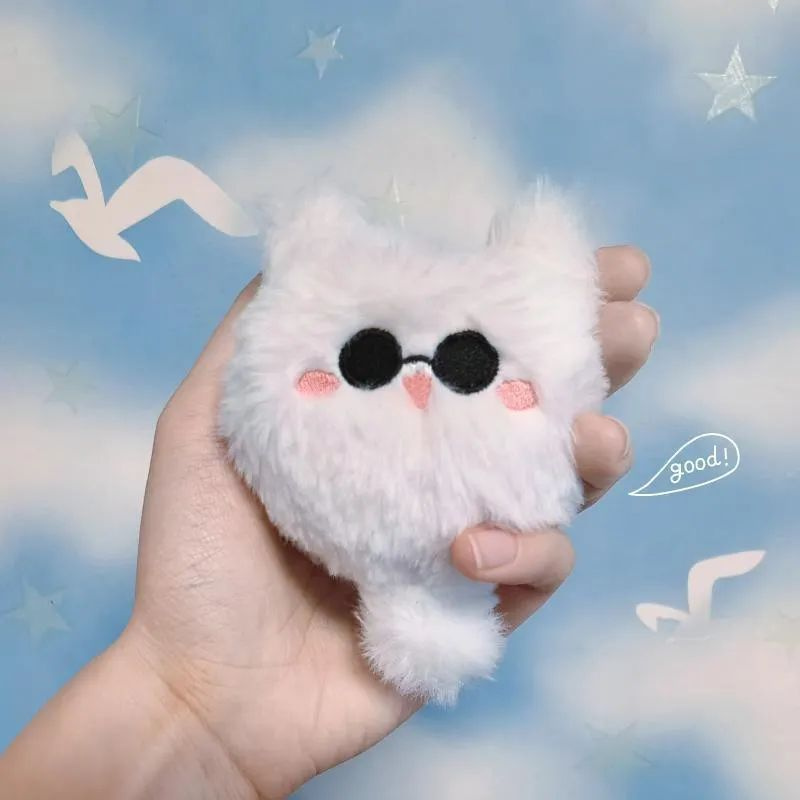 Плюшевая игрушка брелок в виде кота/Gojo Satoru Cat Ball/Jujutsu Kaisen Gojo Satoru  #1