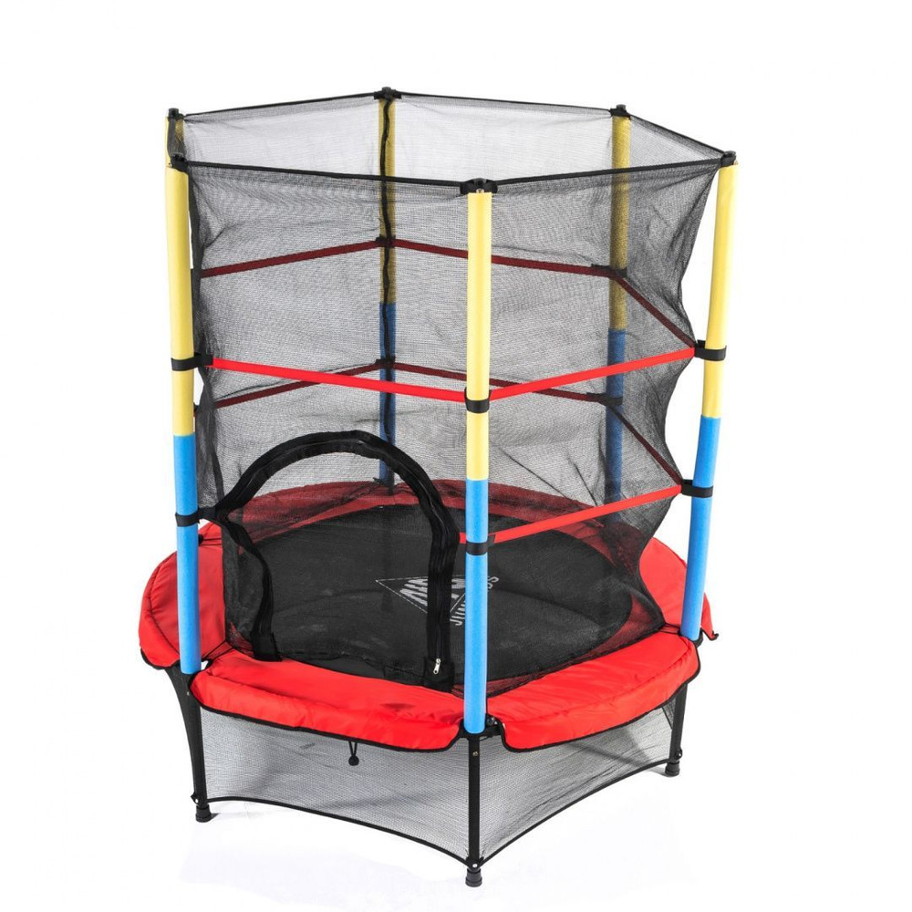 Батут DFC JUMP KIDS 55" красн/желт/син, сетка (137см) 55INCH-JD-RYB #1