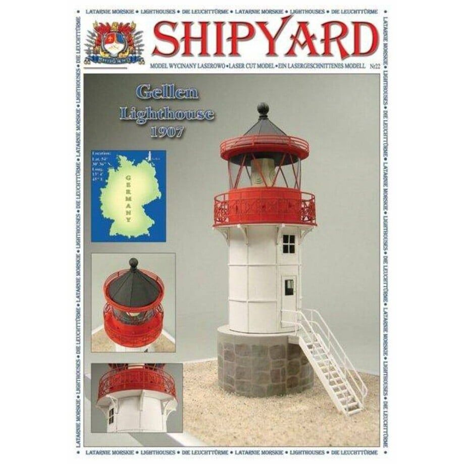 Сборная картонная модель Shipyard маяк Lighthouse Gellen (№39)(1к72)(ML039)  #1