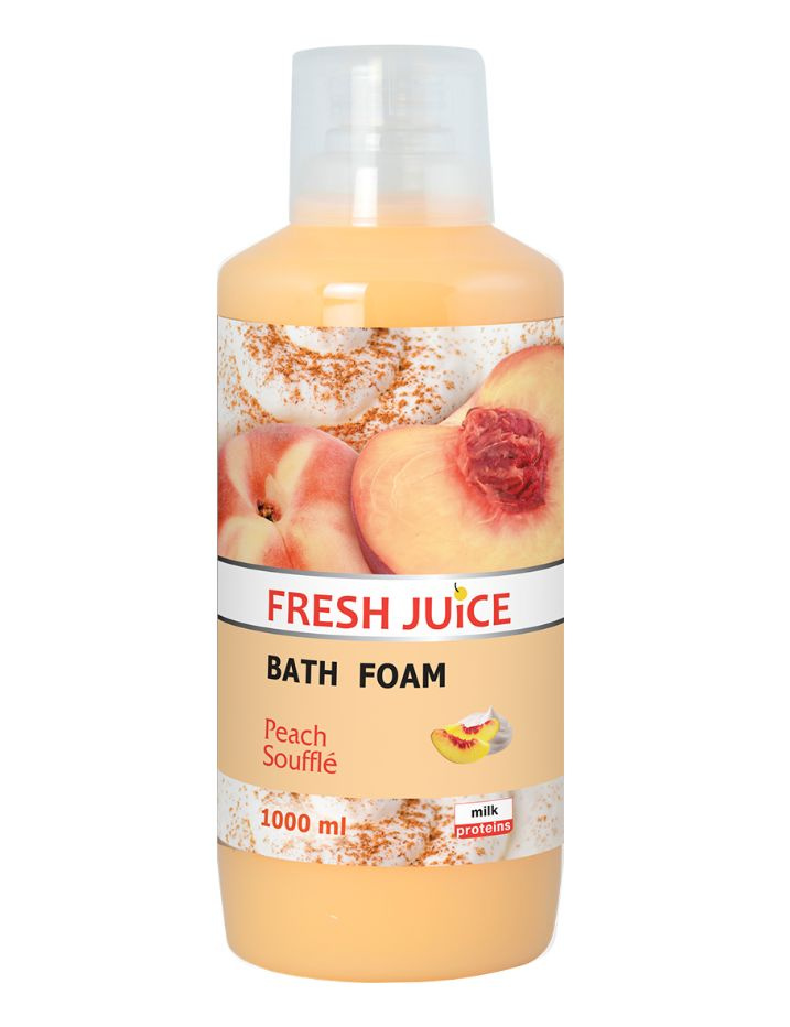 Fresh Juice Пена для ванн Peach Souffle Персиковое Суфле с молочными Протеинами, 1 л  #1