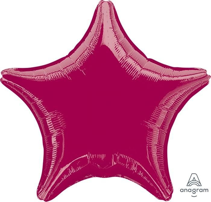 Воздушный шар, Весёлая затея, Звезда Burgundy металлик США #1
