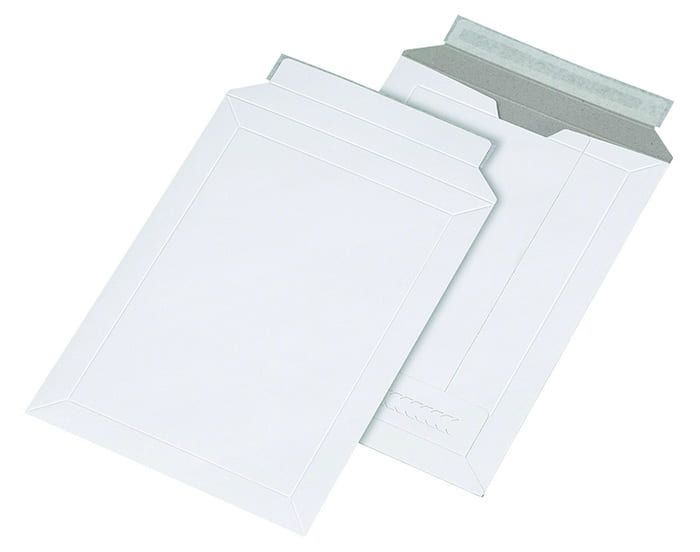 Конверт из картона белый (175х250 мм), с клеевым клапаном, плотность 390 г/м2. Упаковка 10 шт.  #1