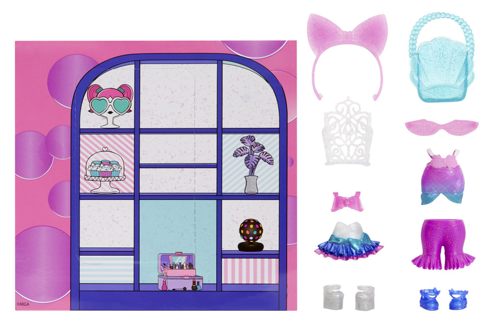 Одежда и аксессуары для кукол LOL Surprise Fashion Packs Mermaid princesse sirene 500681, стиль принцессы #1