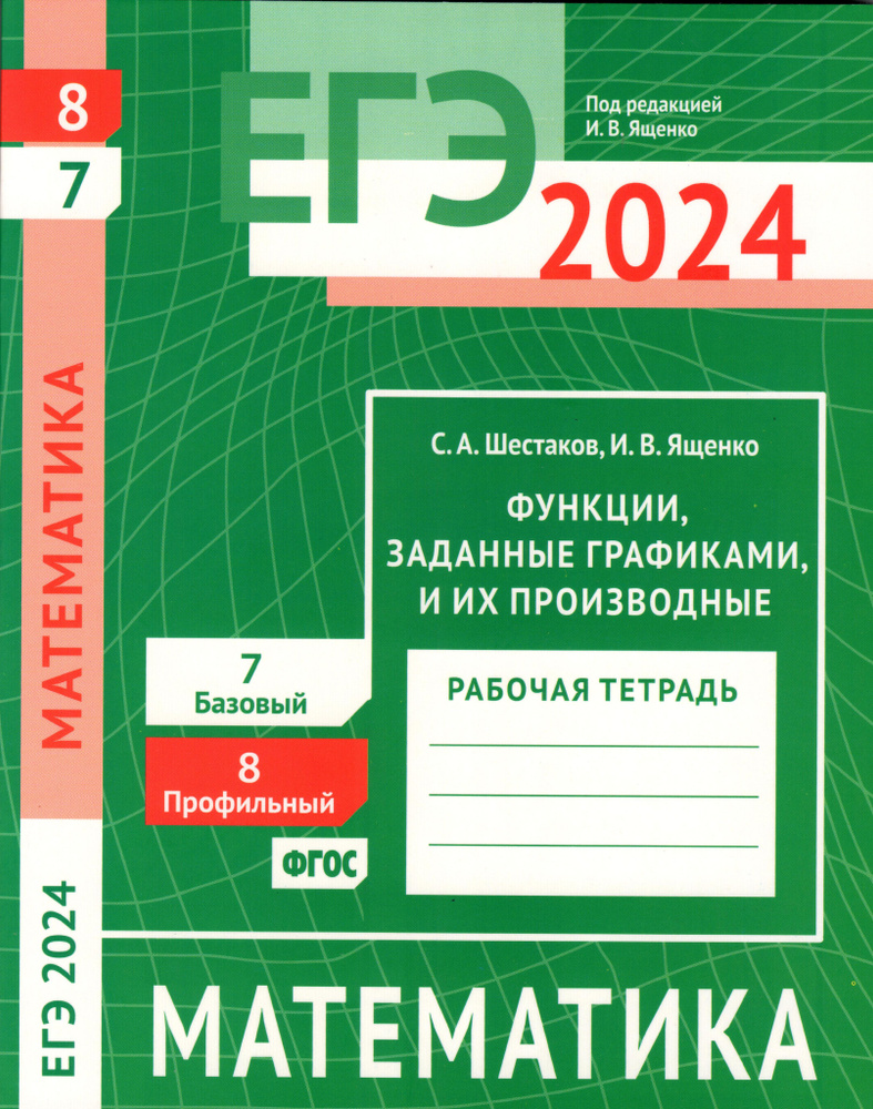 ЕГЭ 2024. Математика. Функции, заданные графиками, и их производные. Задача 8 (профильный уровень). Задача #1