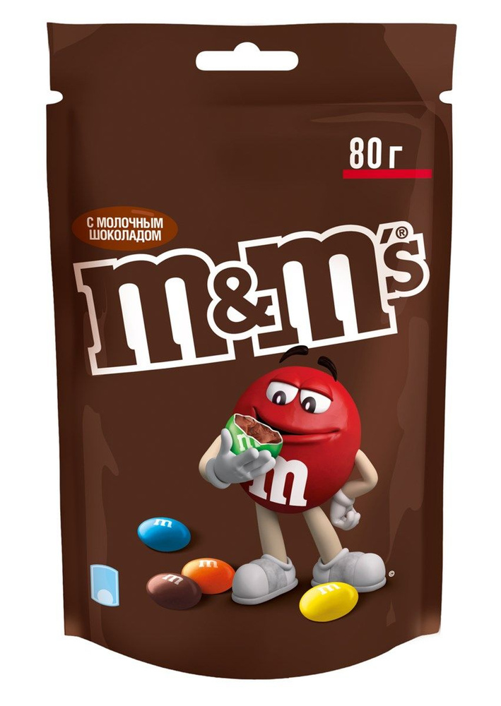 Драже M&M's с молочным шоколадом, 80г #1