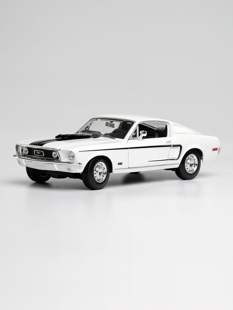 Игрушка детская машинка металлическая Ford Mustang GT Cobra Jet FB 1968 1:18  #1