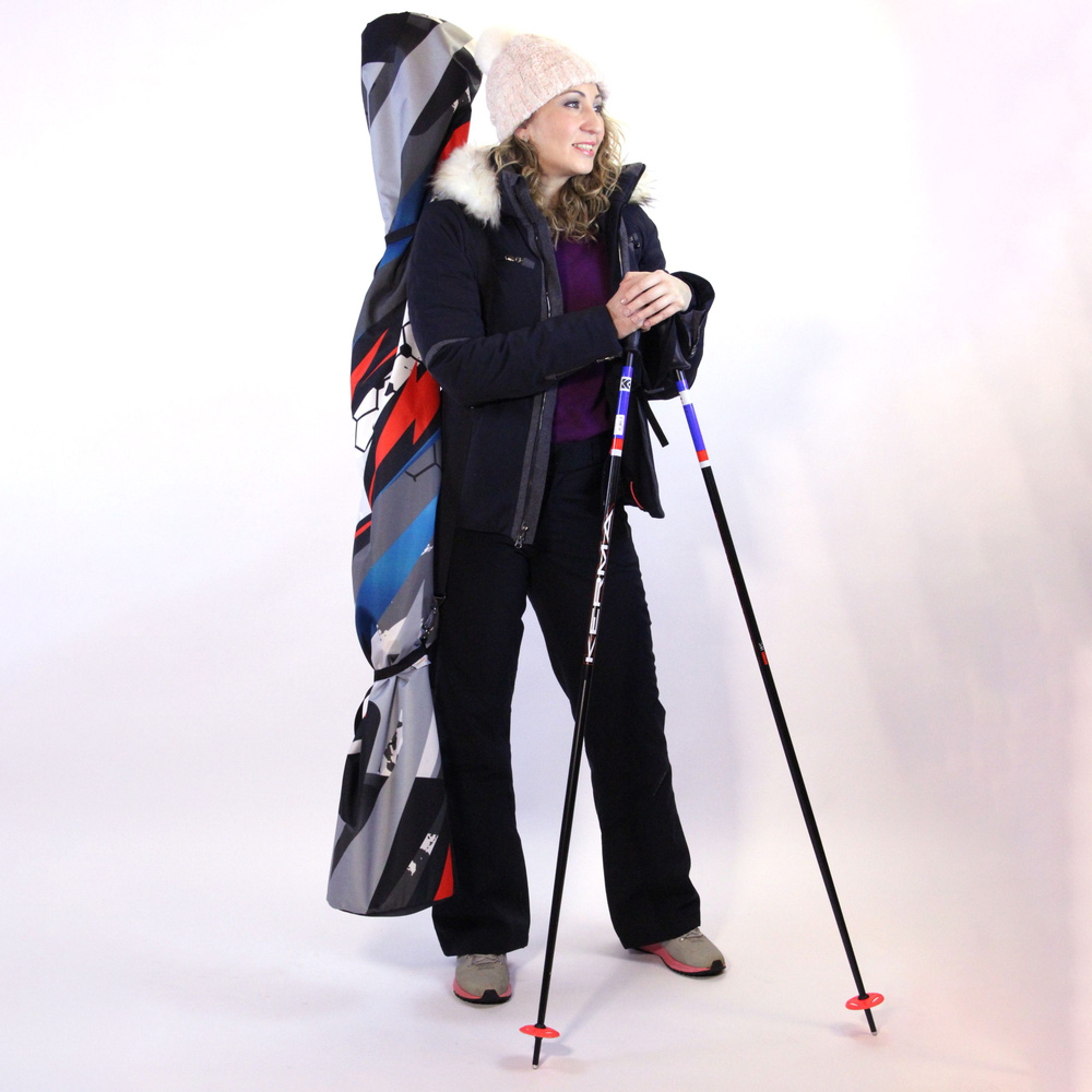 Чехол для горных лыж 180 см Case For Scooter на 1 пару, лыжный чехол, лыжная сумка, цв. Спорт  #1