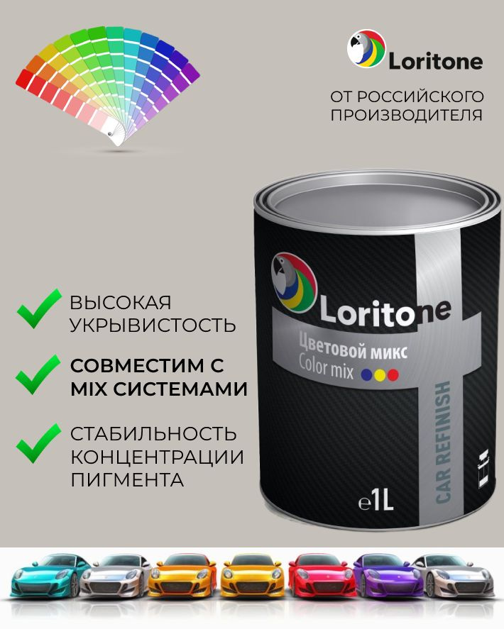 Компонент подбора цвета Loritone B20 Сине-фиолетовый прозрачный (1л)  #1