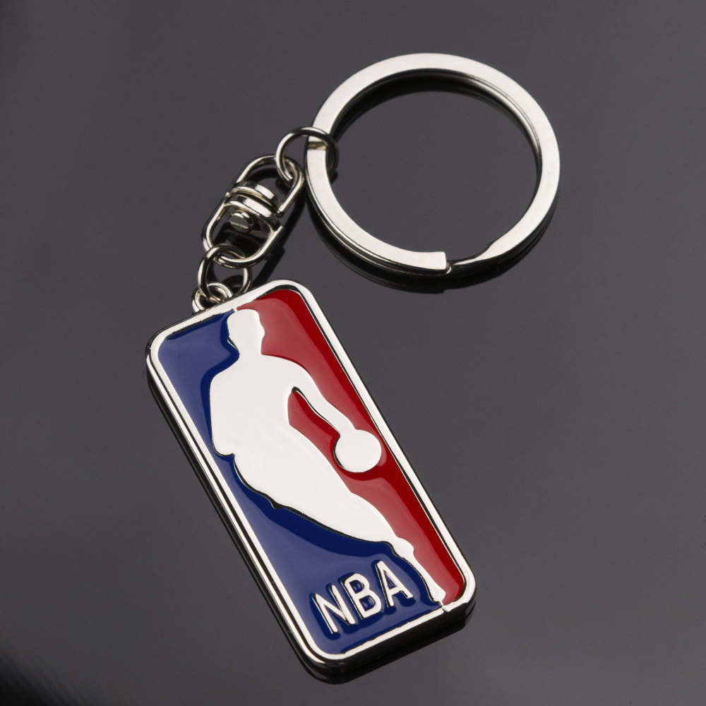 Брелок для ключей / брелок детский на рюкзак логотип НБА NBA баскетбол, металл  #1
