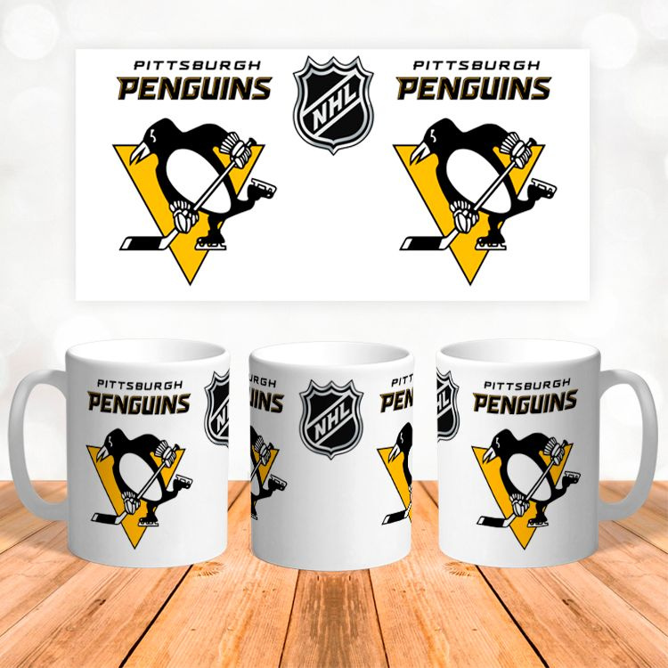 Керамическая кружка Питтсбург Пингвинз, Pittsburgh Penguins, НХЛ, Национальная хоккейная лига  #1