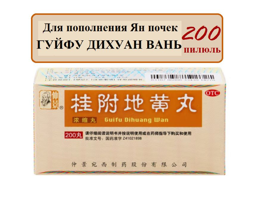 Гуй Фу Ди Хуан Вань 200 пилюль (Ваньси), Guifu Dihuang Wan #1