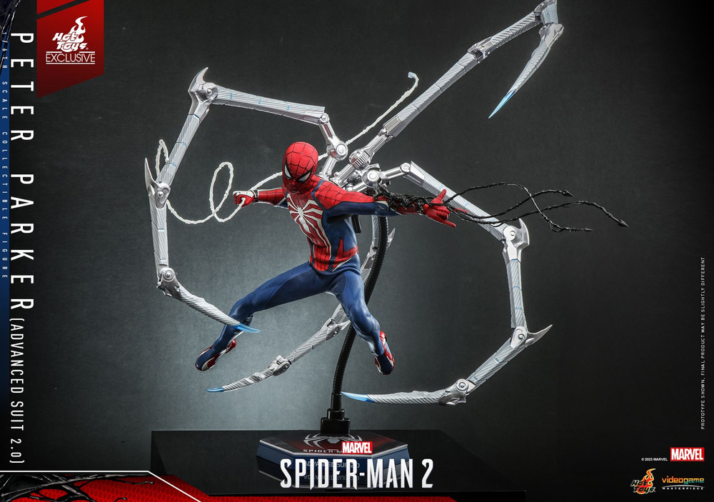 Фигурка Hot Toys VGM54: Marvels Spider-Man 2 - Peter Parker (Advanced Suit 2.0) 1/6 #1