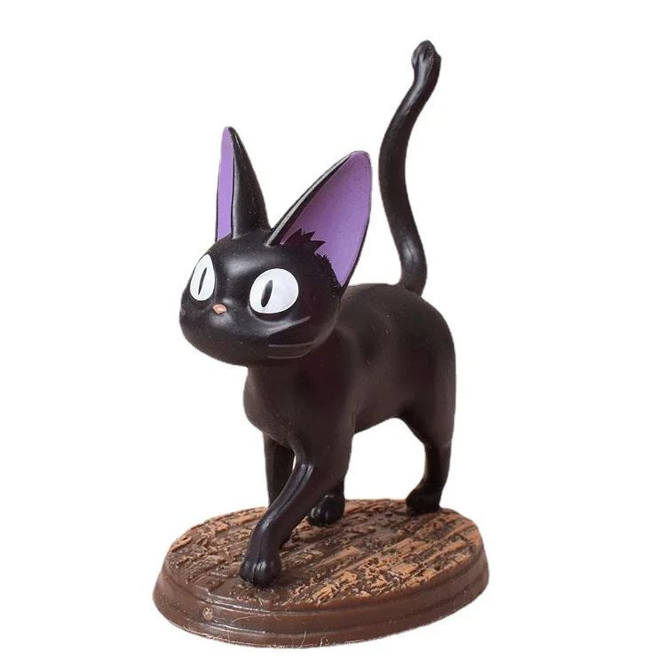 Черный кот Зизи (Джи-Джи). Фигурка персонажа аниме "Ведьмина служба доставки". Размер 6 см  #1