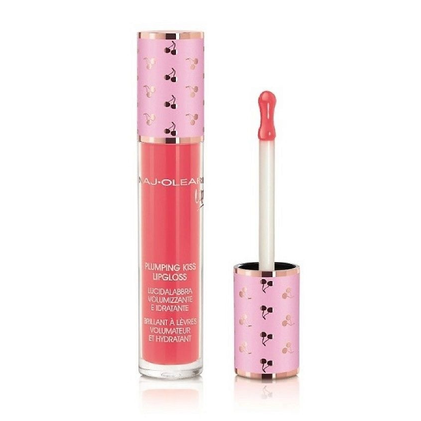 NAJ OLEARI Блеск для губ, придающий объем PLUMPING KISS LIP GLOSS, FLAMINGO PINK 6 мл  #1