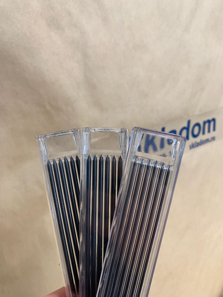 Комплект грифелей для карандаша строительного 2.8 мм (набор стержней 18шт) графитовые, в кейсе, 4030 #1