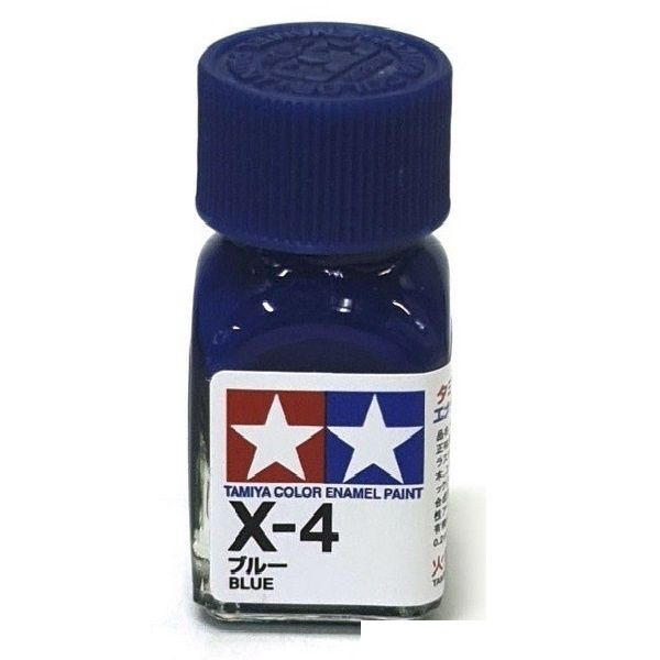 X-4 Blue gloss, enamel paint 10 ml. (Синий глянцевый) Tamiya 80004 #1