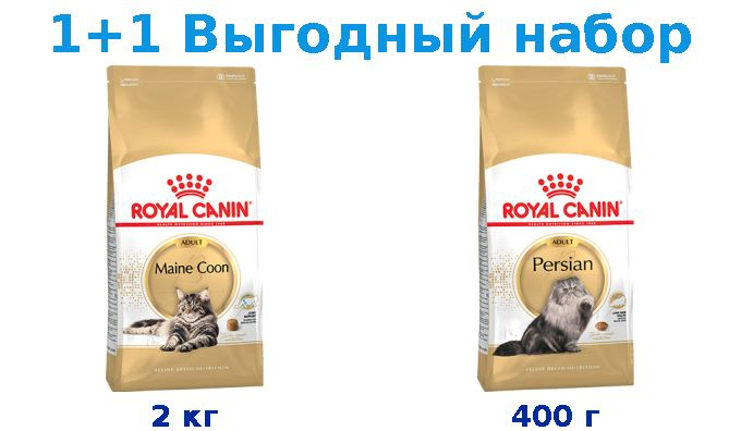 Сухой корм Взрослые, Royal Canin Breed cat Maine Coon 2 кг + Взрослые, Royal Canin Breed cat Persian #1