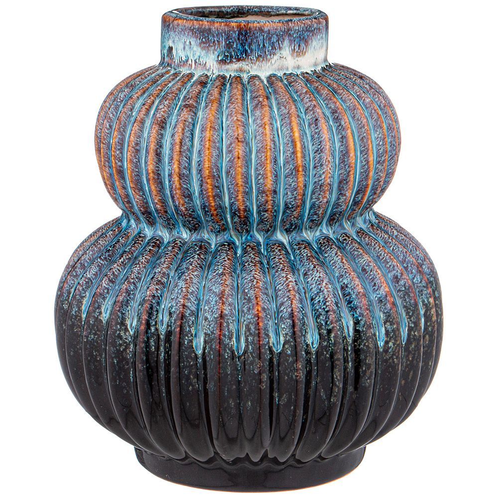 Ваза декоративная для цветов из керамики высота 19,5 см #1