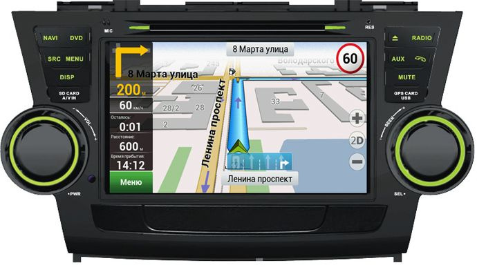 Штатная Магнитола Velas V-THG для Toyota Highlander(2008-2013)Штатное ...