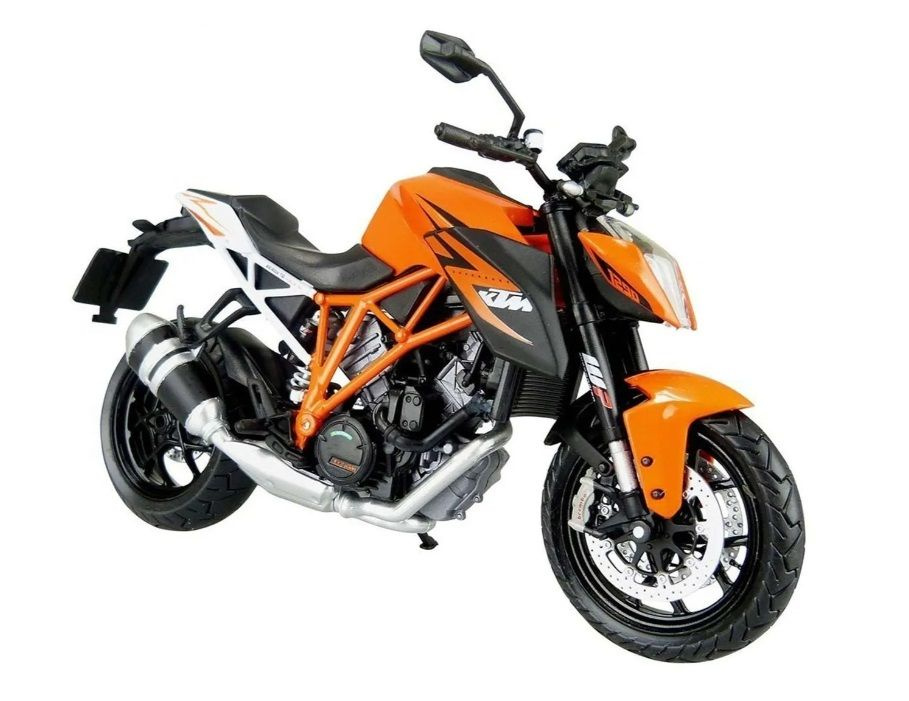 Мотоцикл модель коллекционная WELLY 1:10 KTM 1290 SUPER DUKE R, оранжевый  #1