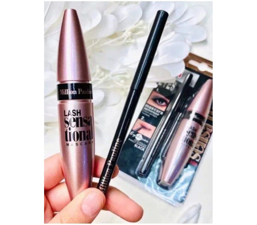 Набор тушь и карандаш 2В1 Lash sensational mascara #1