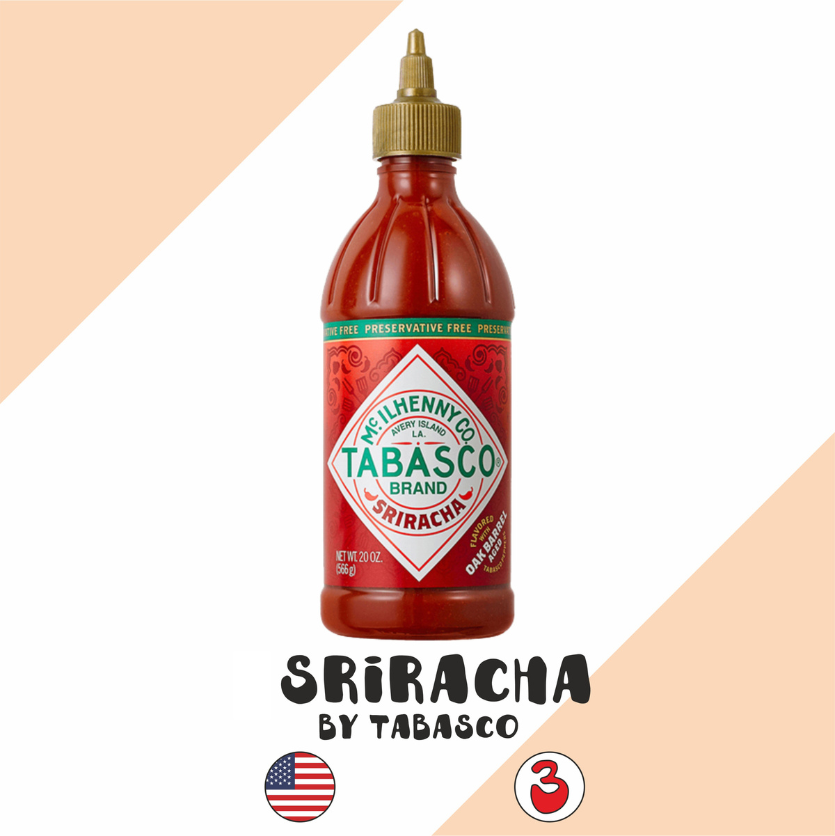 Соус острый Tabasco "Sriracha/Шрирача" (Табаско)