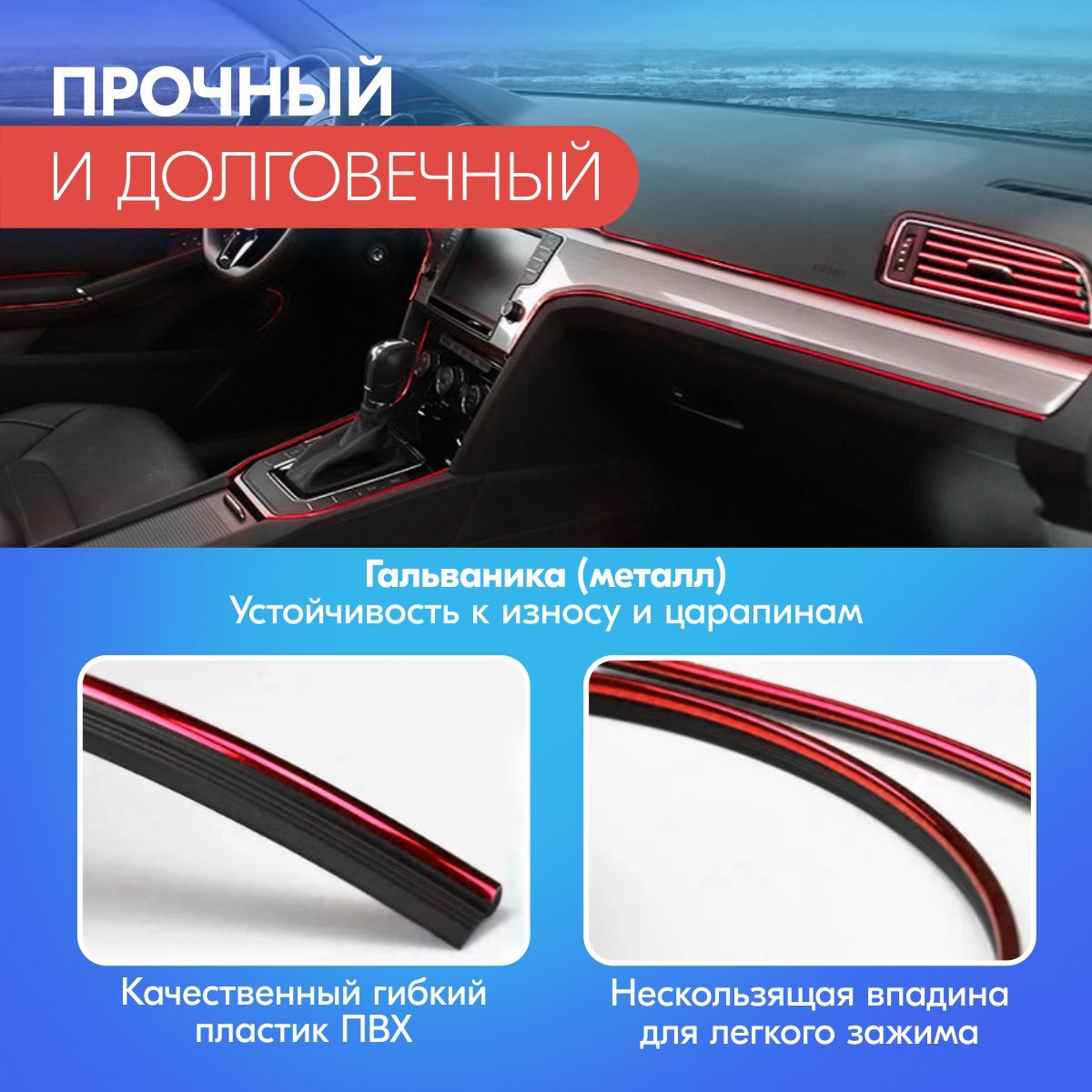 Молдинг салона автомобиля для KIA Sportage IV (КИА Спортейдж 4 ...