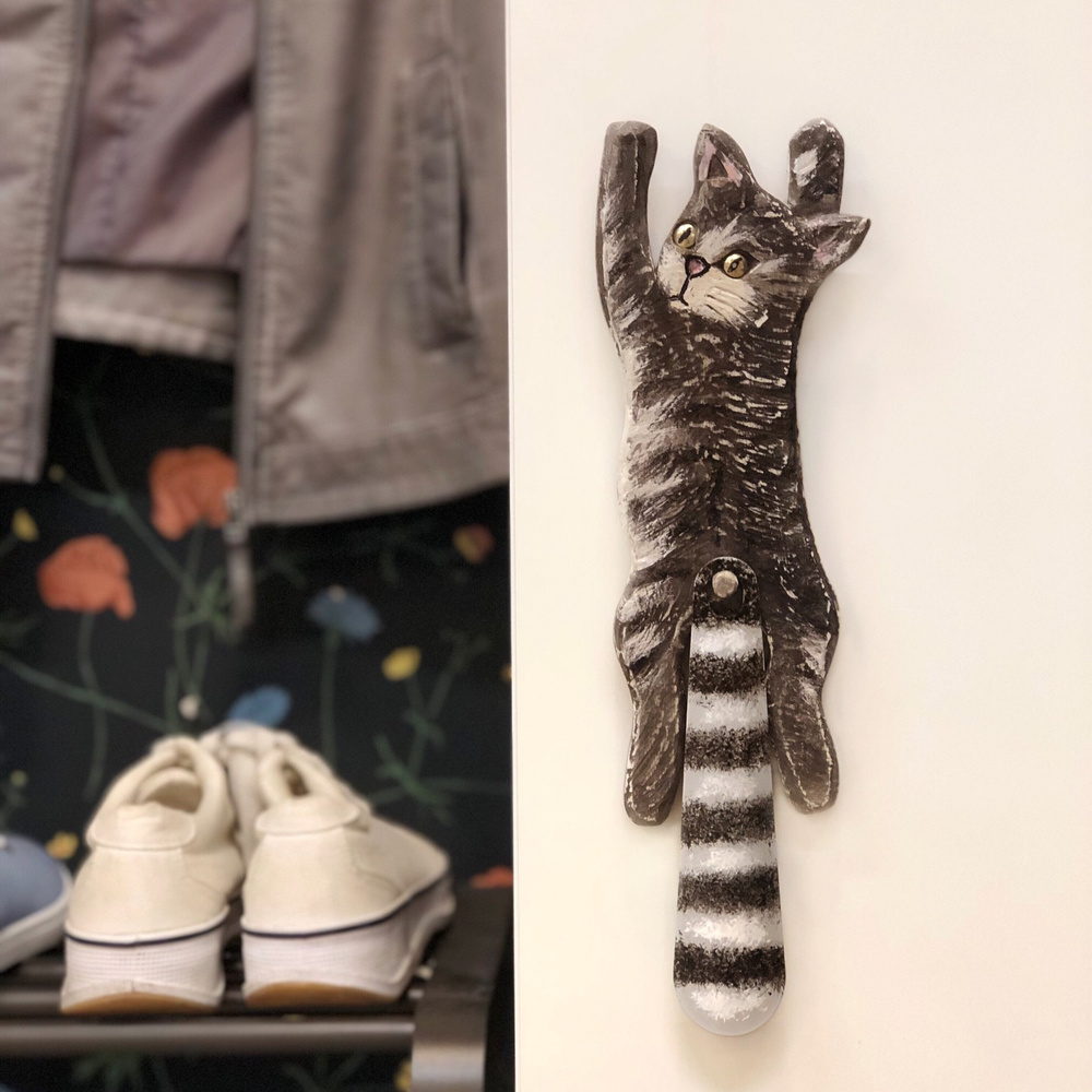 Ложка для обуви с держателем "Кот", рожок, Бюро Находок #1