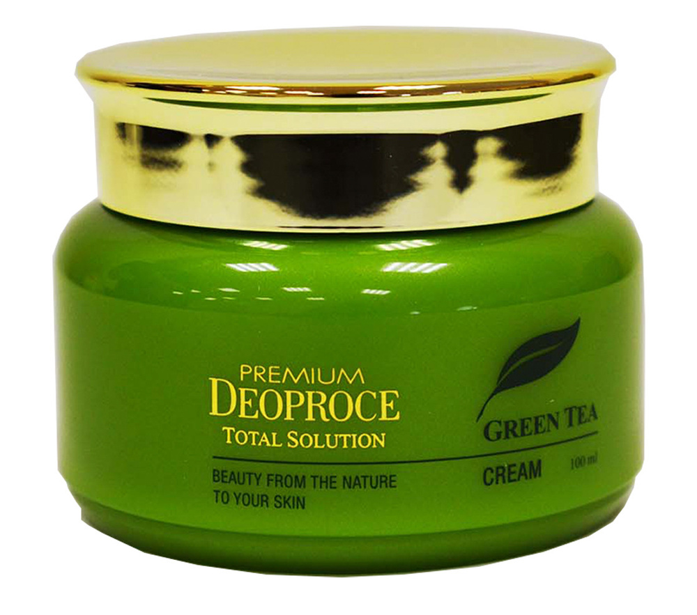 Deoproce Premium Greentea Total Solution Cream крем на основе зеленого чая (100мл.)  #1