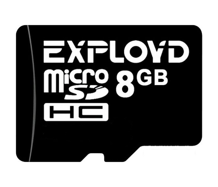 Карта памяти MicroSD 8GB Exployd Class 10 без адаптера / EX008GCSDHC10-W / A-AD  #1