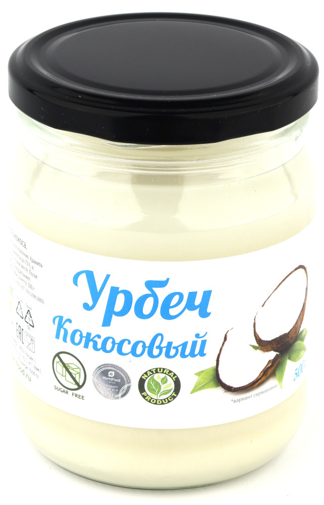 Урбеч кокосовый Vegan food из мякоти кокоса, 500 г #1