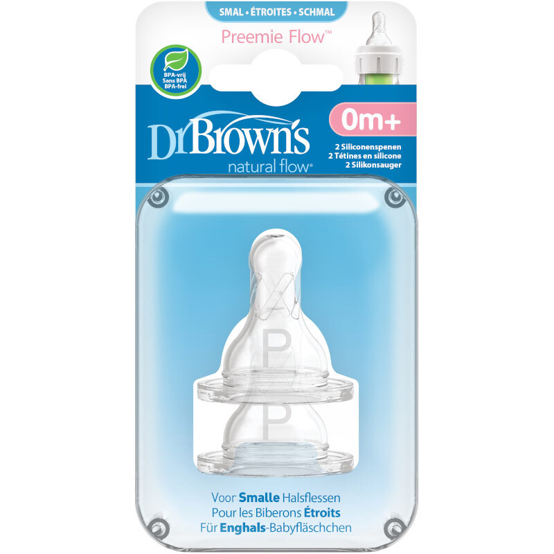 Dr. Brown's соска для бутылочек с узким горлышком для недоношенных детей, 2 шт.  #1